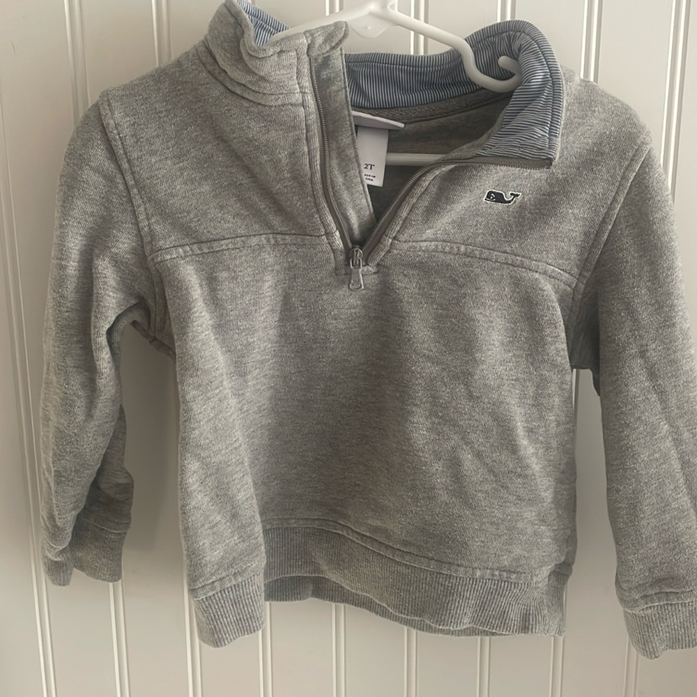 Vineyard vines 2T grey half zip. EUC. Target collab